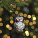 Northlight Seasonal 3.75" Brown & White Glass Owl Christmas Ornament Glass | 1.89 H x 4.33 W x 4.34 D in | Wayfair NORTHLIGHT EB90836