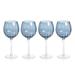 Orren Ellis Pescara White Dot Wine Glasses, Set of 4 Glass in Blue | 8.75 H x 4 W in | Wayfair 104FEC5B421649A5AA52DEFB390FA2A7