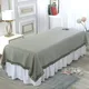 Draps de Lit en Coton et Lin Doux pour Salon de miles Couvre-Lit Table de Énergie SPA avec ou