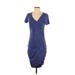 DKNY Jeans Casual Dress: Blue Dresses - Women's Size Small