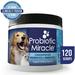 Probiotics for Dogs & Cats | Probiotic Miracle | 120 Servings | Concentrated Digestive Health Powder Supplement Nusentia