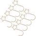 Gold Decor 60Pcs Christmas Ornaments Hooks Star Shape Tree Hangers Xmas Metal S-Shaped Hooks for Hanging Christmas Tree Decorations Christmas Decor