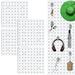 Lieonvis 4 Pcs Pegboard Wall Organizer Panels with 20 Hooks Wall Mounted Peg Board Combination Kit for Wall Display or Storage in Craft Room Garage Kitchen Office Study Room