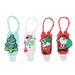 HOMEMAXS 5pcs 30ML Christmas Series Hand Sanitizer Holders Cartoon Empty Keychain Bottles
