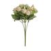 Farfi Faux Rose Bouquet Non-withering No Watering Non-fading Long Lasting 15 Heads Living Room Decor Simulation Flower Bouquet Home Supplies (Champagne)