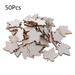 50pcs Laser Cut Wood Maple Leaf Embellishment Wooden Shape Craft Wedding Decor