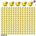 100/200X Mini Rubber Ducks Miniature Resin Ducks Yellow Tiny Duckies TOP J6X3