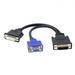 JSER DMS-59pin Male to Dual DVI 24+5 Female VGA RGB 15pin Female Splitter Extension 15cm