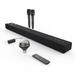 Seneo Karaoke Soundbar Bluetooth Speaker Subwoofer Surround Sound Bar Speaker TV Home Theater with 2 Wireless Microphones Stage Light for Adults and Kids Supports Bluetooth/Optical/Aux/Coax/HDMI