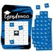Big Dot of Happiness Blue Grad - Best is Yet to Come - Bingo Cards and Markers - Royal Blue Graduation Party Shaped Bingo Game - Set of 18