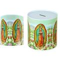 FamilyMaid 23241 5.3 dia. x 5.8 in. Guadalupe Medium Saving Bank Tin Pack of 48