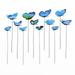 Moocorvic 12Pcs Butterfly Stakes Garden Butterfly Decor Garden Waterproof Butterfly Yard Decorations Outdoor Indoor Patio Plant Pot Flower Bed Home Decoration