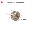 Brass Pipe Fittings Water Pump Pressure Control Switch Adapters For Home Steam Boiler 1/4 female to 1/2 male brass adapter