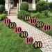 Big Dot of Happiness Chic 40th Birthday - Pink Black and Gold Lawn Decorations - Outdoor Birthday Party Yard Decorations - 10 Piece