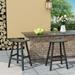Polytrends All-Weather Resistant 29 Eco-Friendly Outdoor Patio Bar Stool (Set of 2) Gray