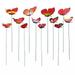 Moocorvic 12Pcs Butterfly Stakes Garden Butterfly Decor Garden Waterproof Butterfly Yard Decorations Outdoor Indoor Patio Plant Pot Flower Bed Home Decoration