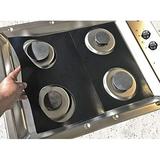 Stove Protector Liners Compatible with GE Stoves GE Gas Ranges - Customized - Easy Cleaning Liners for GE Compatible Model JGP329DET2WW