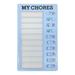 Multi-purpose Memo Checklist To-do-list Pad 5 x8 Adjustable My Chores Checklist Board for Car RV Home Classroom Wall