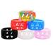 TINYSOME 6Pcs/set Multiple Color Silicone Ring Bands Silicone Anti Slip Rubber Bands Reusable Anti-Lost Hollow Silicone Band Ring