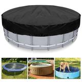10/8/6/4 Ft Round Pool Cover for Outdoor Round Easy Set and Frame Above Ground Swimming Pool Solar Covers for Above Ground Pools Upgraded Waterproof Dustproof Hot Tub Cover Trampoline Cover