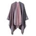 Women Poncho Scarf Cardigan Striped Vintage Warm Shawl Long Scarves Pashmina Outwear