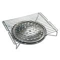 Whoamigo Portable Outdoor Mini Grill BBQ Rack Family Party Home Garden Household Stainless Steel Barbecue Gas Stove Shelf Cooker Kitchen Camping Tool