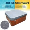 Leke Hot Tub Spa Cover Cap Guard Waterproof Silver Coated Dustproof Waterproof 82.8x82.8x12inch
