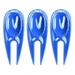 YIMIAO 3Pcs Golf Green Fork Anti-rust Effective Compact Repair Turf Plastic Golf Divot Repair Tool Golf Accessories