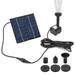 Walmeck Mini Solar Fountain Pump Solar Water Pump Power Panel Kit Solar Panel Water Pump for Garden Pool