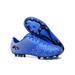 Ritualay Soccer Cleats for Boys Men Football Cleats Lace Up Soccer Shoes Football Shoes Sneakers Non Slip Training Shoes FG Cleats Blue 5.5