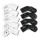 9Pcs Golf Iron Club Head Covers Set Golf Wedge Covers Set with Number Tags 4-9 P A S PU Golf Iron Headcovers for Men Women Golf Accessories