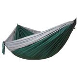 Camping Hammock Double & Single Portable Hammocks Camping Accessories for Outdoor Indoor Backpacking Travel Beach Backyard Patio Hikingï¼ŒGray Blood Green