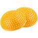 Foot Massage Ball 8 Colors PVC Inflatable Half Yoga Balls Massage Point Fitball Exercises Trainer Fitness Balance Ball (Yellow) Yoga/Workout Clothing