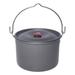 walmeck 4.2L Camping Hanging Pot Alumina Oxide Cooking Pot for Outdoor Backpacking Fishing Hiking