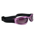 CHIX Nomad Smoke Gradient Lens Pearl Purple Frame Goggles w/ Strap