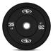 Athletic Works 35lb Black Olympic Bumper Plate Single Weight