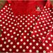 Disney Shirts & Tops | Disney Parks Minnie Mouse Red Polka Dot Spirit Jersey | Color: Red/White | Size: Xlg