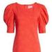 Lilly Pulitzer Dresses | Lilly Pulitzer Knowles Floral Jacquard Mini Dress In Ruby Red Knit In Size Large | Color: Orange/Red | Size: L