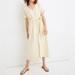 Madewell Dresses | Madewell Gingham Check Midi Dress | Color: White/Yellow | Size: 6