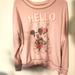 Disney Shirts | Mickey & Minnie Sweatshirt Size Xl | Color: Black/Pink | Size: Xl