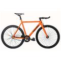 FabricBike Light - Fixed Gear Fahrrad, Single Speed Fixie Starre Nabe, Aluminium Rahmen und Gabel, Räder 28", 4 Farben, 3 Größen, 9.45 kg (Größe M) (L-58cm, Light Army Orange)