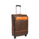 Suitcases Bags 4 Wheeled Spinner Soft Case Expandable Strong PVC Luggage HLG392 Brown (Medium: H: 68 x L: 44 x W: 29/34 cm, 3.8kg)