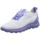 Geox Women's D Spherica Sneaker, Off White Lt Violet, 8 UK