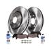 2006-2008 Dodge Magnum Front Brake Pad and Rotor Kit - Detroit Axle