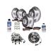 2007-2010 GMC Sierra 3500 HD Front and Rear Brake Pad and Rotor and Wheel Hub Kit - Detroit Axle