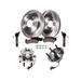 2008-2014 Cadillac Escalade Front Brake Pad and Rotor and Wheel Hub Kit - Detroit Axle