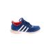 Adidas Sneakers: Blue Color Block Shoes - Women's Size 5 - Almond Toe