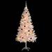 The Holiday Aisle® Genora 6' H Silver Realistic Christmas Tree w/ 200 LED Twinkling Lights & Ball Ornaments in White | Wayfair