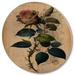 Ophelia & Co. Victorian Retro Pink Rose II - Floral Rose Wood Wall Art - Natural Pine Wood in Brown/Pink | 29 H x 29 W x 1 D in | Wayfair