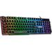 Wired Gaming Keyboard for Mac PC PS5 PS4 Xbox One Gamers RGB Backlit Mechanical Feel Keyboard with Multimedia Keys